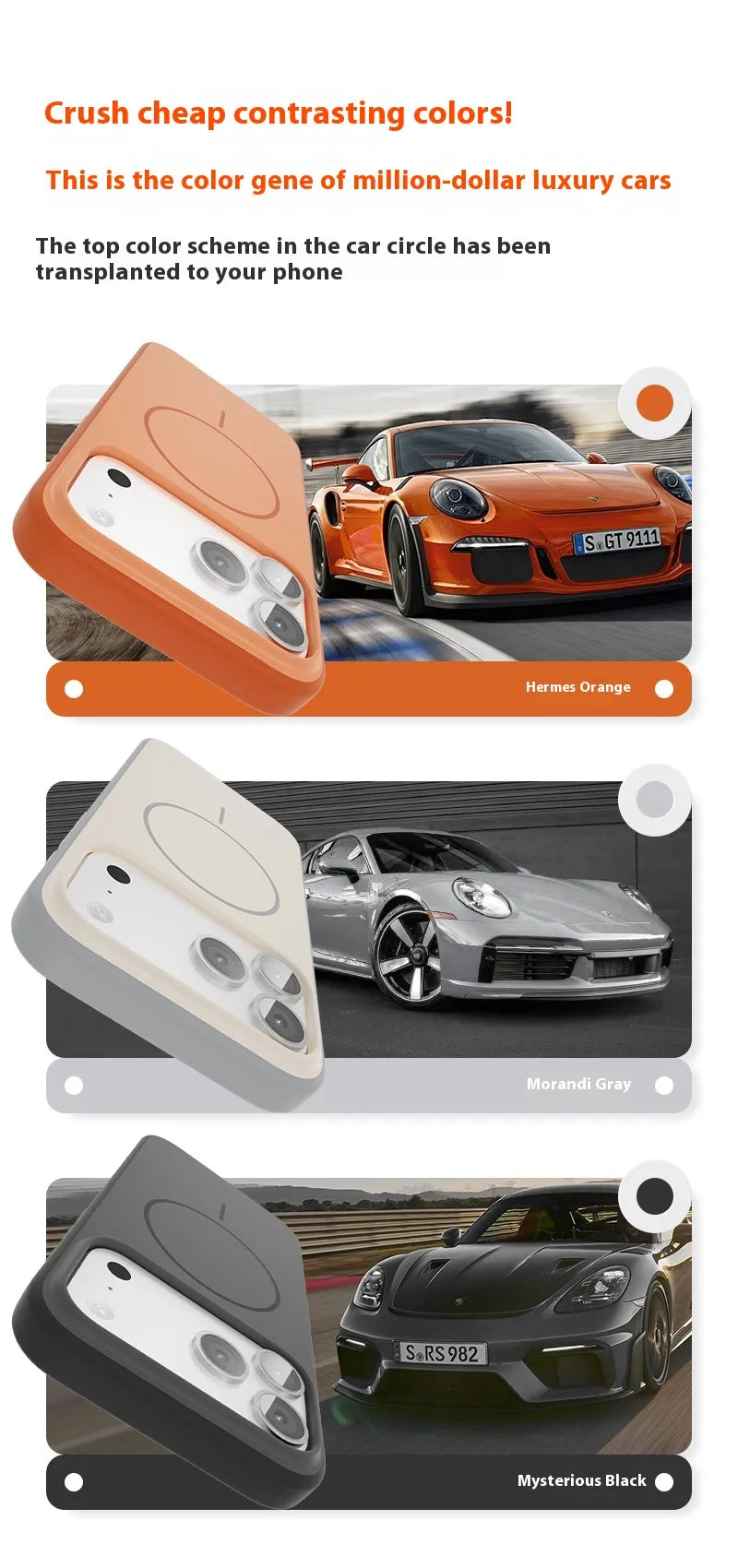 Hyuan-A MagSafe iphone 17 case, Anti-fall Anti-slip