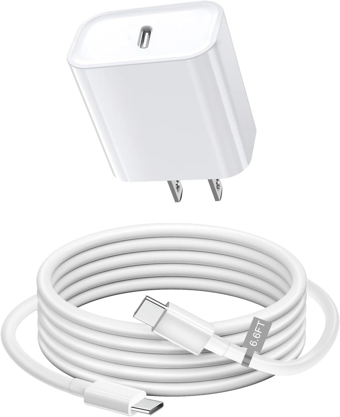 iphone Fast Charger 1m/2m, lightning, Type C with 20W Type C Fast charger block/wall charger