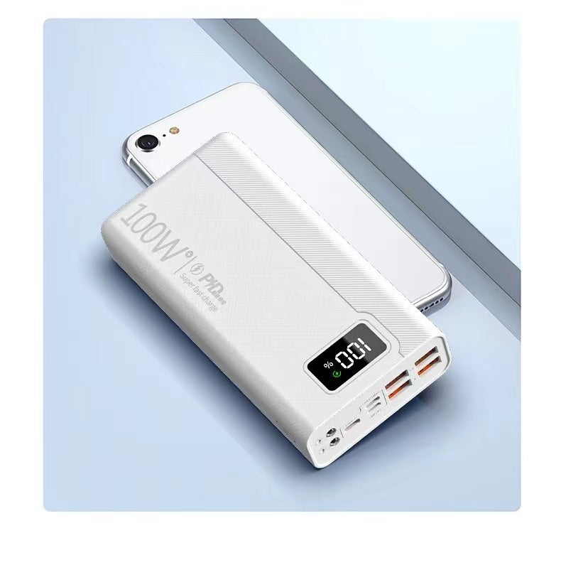 100W Power Bank With Digital Display and Multiple Ports and Built in Flashlight