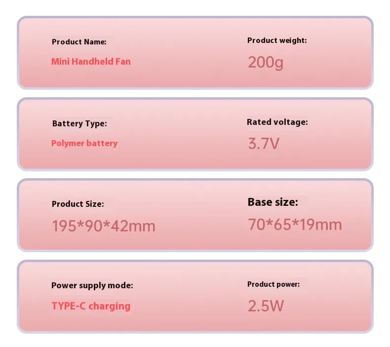 Lanyard Handheld Aromatherapy Folding Digital Display Little Fan