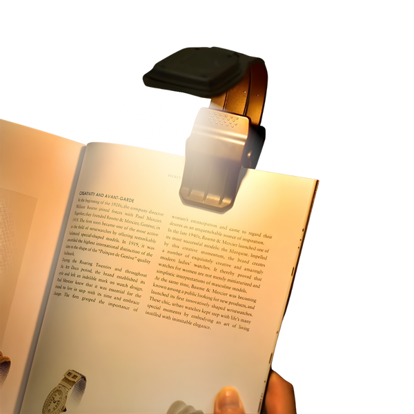 Portable Book Clip Lamp Four-gear Adjustable Rechargeable Eye-protection Lamp Warm Light