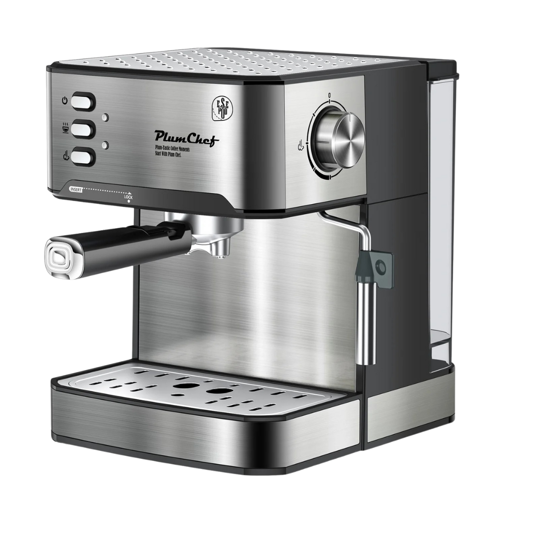 20 Bar Professional Espresso Machine With Milk Frother, Single & Double Shot, ESE Pod Compatible, Visual Display Of Pressure, Removable Water Tank For Cappuccino, Latte, Machiato For Home Barista