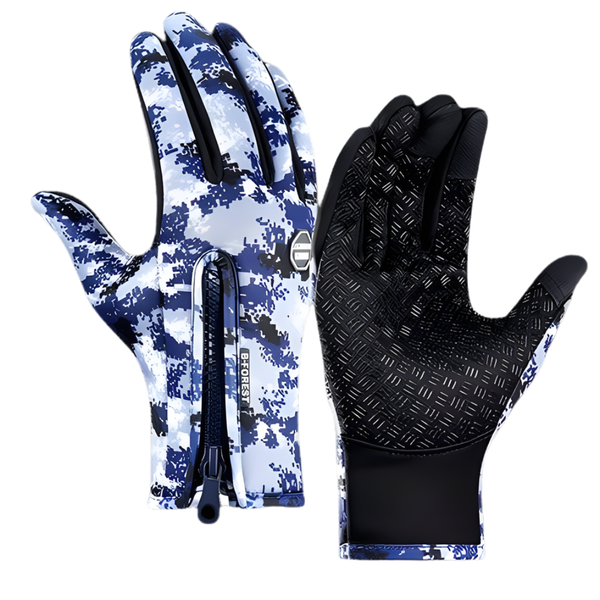 Winter Gloves Touch Screen Riding Motorcycle Sliding Waterproof Sports Gloves With Fleece