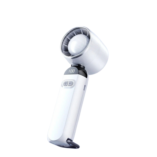 Portable Turbine Strong Digital Display Folding Mini Handheld Fan