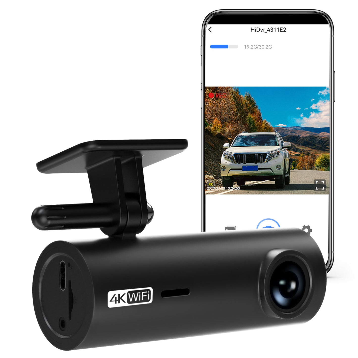 MSDDWL WiFi 4K High-definition Dash Cam