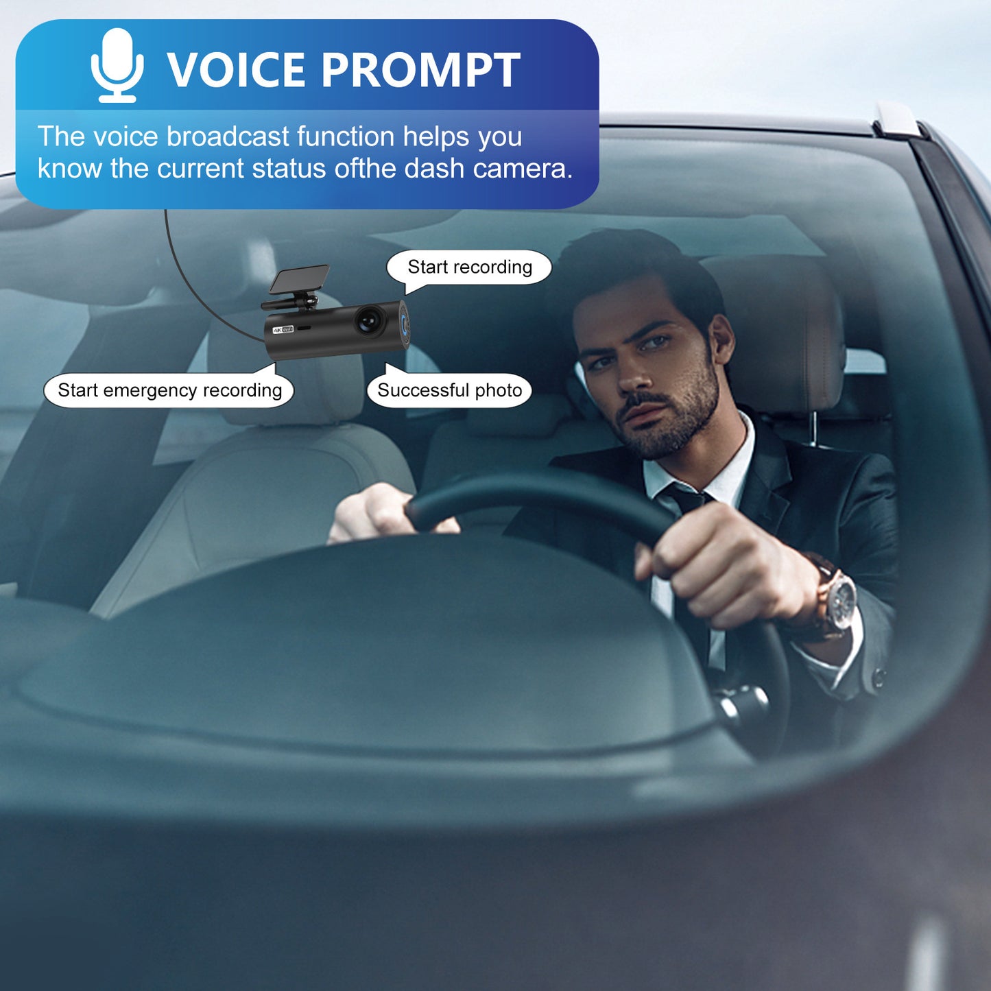 MSDDWL WiFi 4K High-definition Dash Cam