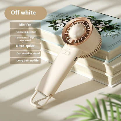 Portable Turbine Strong Digital Display Folding Mini Handheld Fan