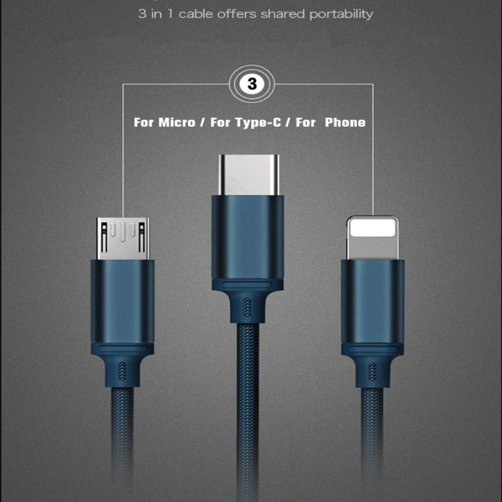 Braided Multi Charging 1.15 meter Cable