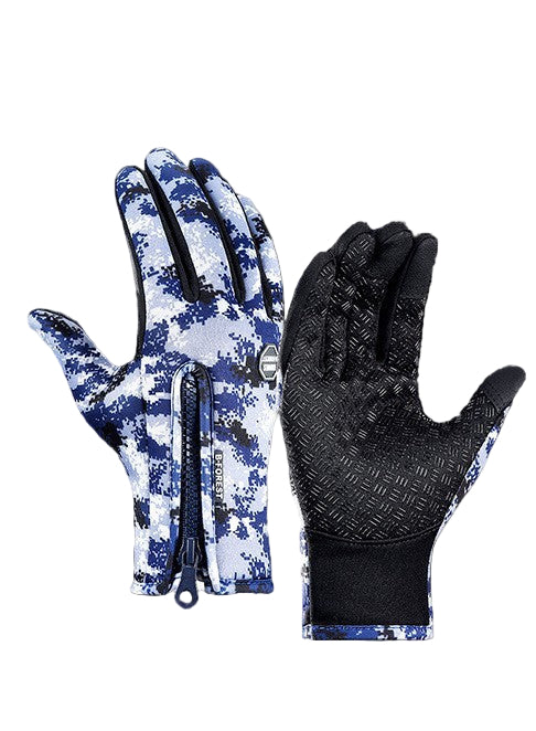 Winter Gloves Touch Screen Riding Motorcycle Sliding Waterproof Sports Gloves With Fleece