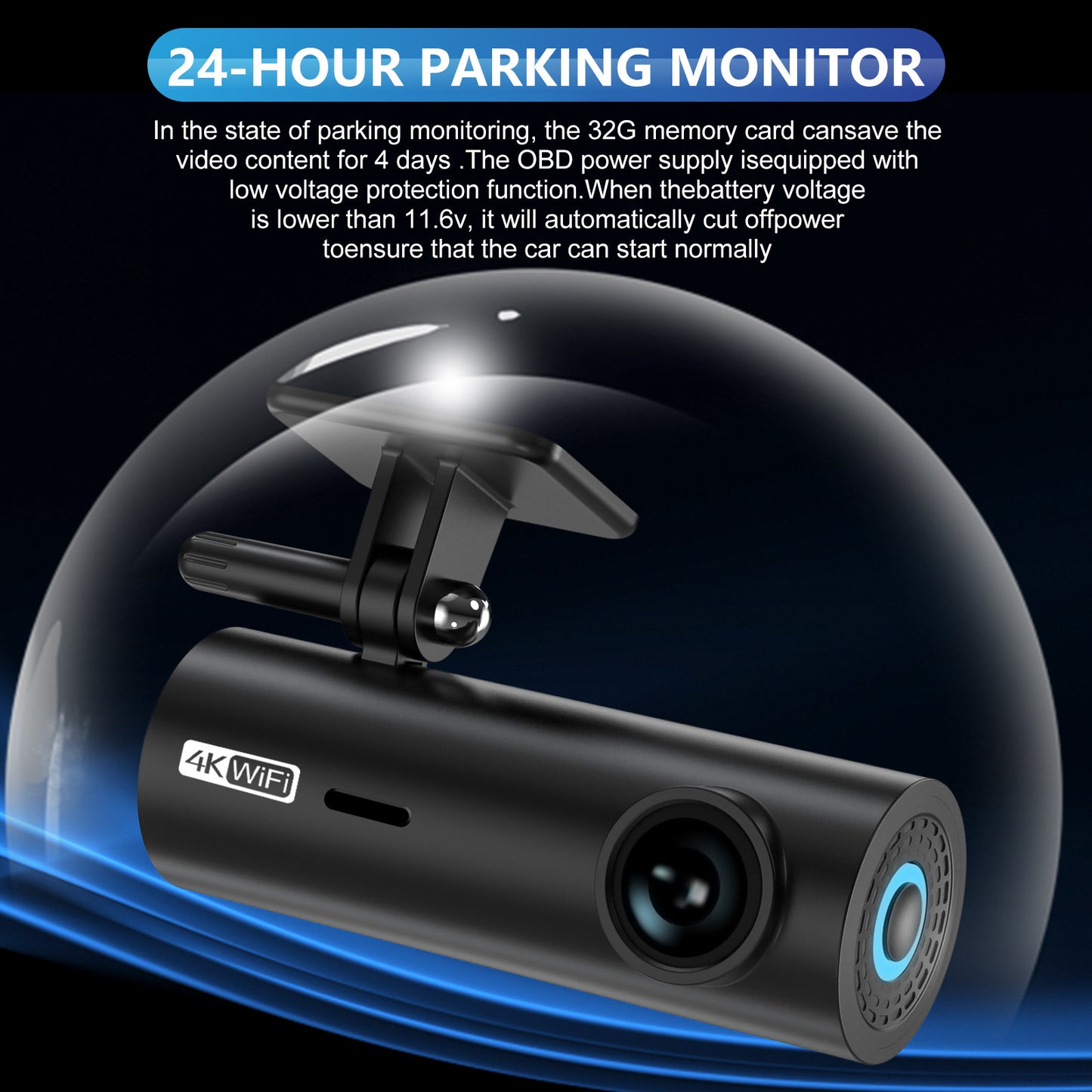 MSDDWL WiFi 4K High-definition Dash Cam