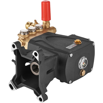VEVOR Pressure Washer Pump, Shaft Horizontal Triplex Plunger, 4400 PSI, 4 GPM Flow, Replacement Power Washer Parts Washer Pump, Compatible WithMorFlex Models 40224, 40225, 40226