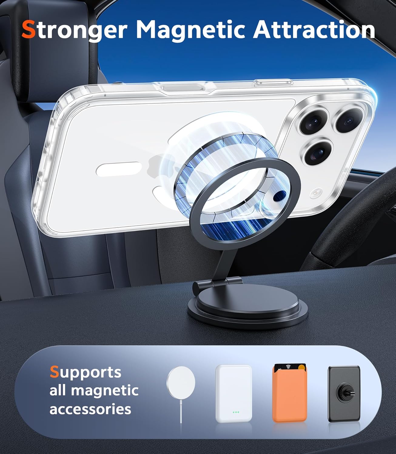 Clear iphone 17 Magsafe Case