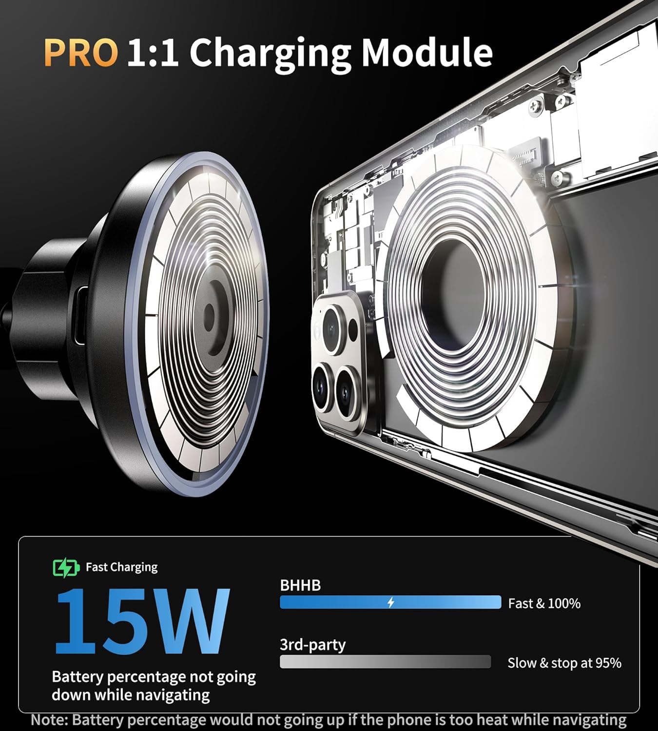 JOYROOM Car phone holder Magsafe suction cup car magnetic