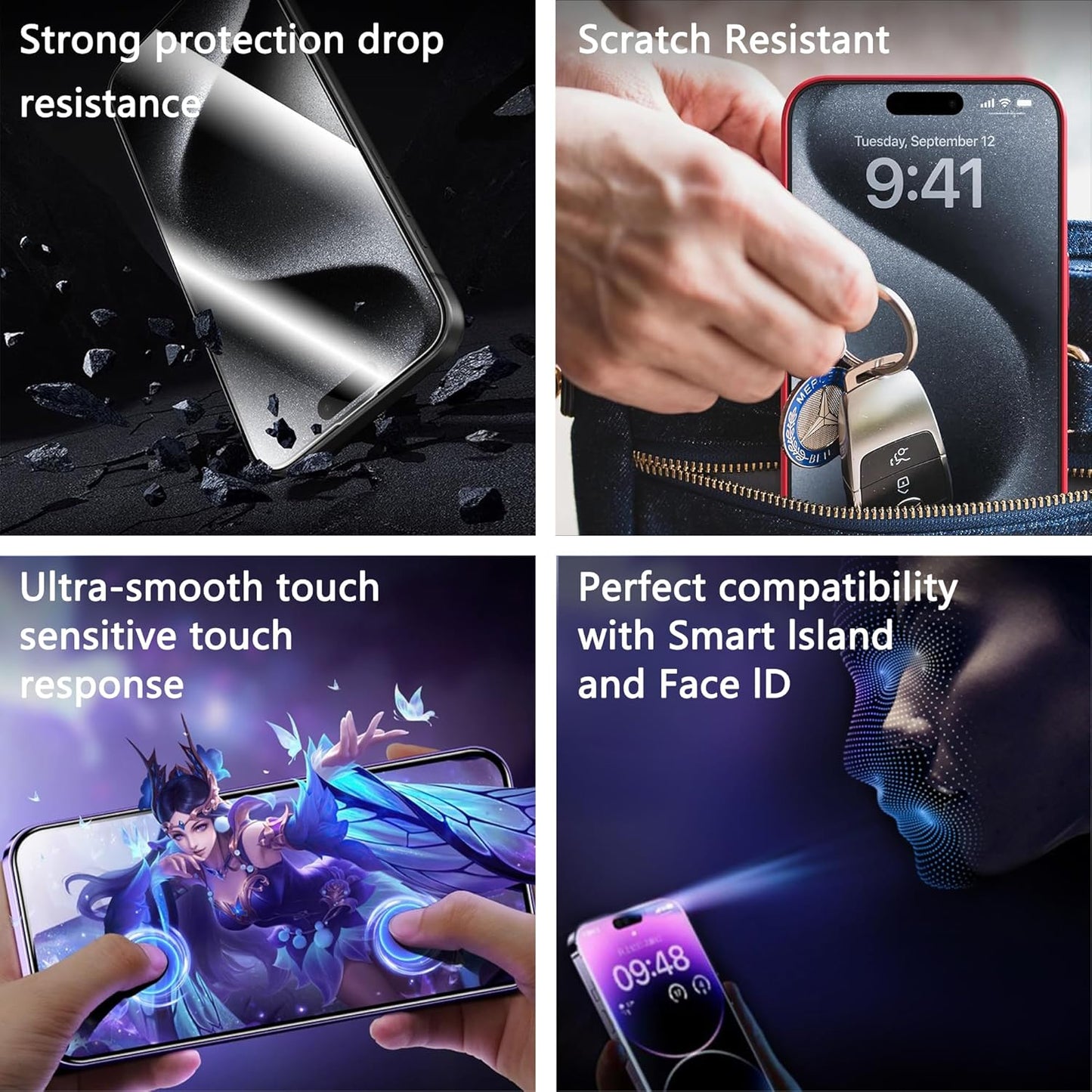 iphone Tempered Glass Screen Protector Packs