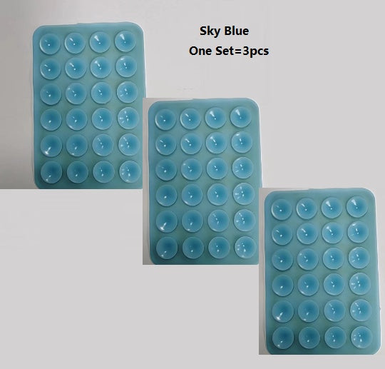 10/3- Pack Adhesive Silicone Suction Phone Mount