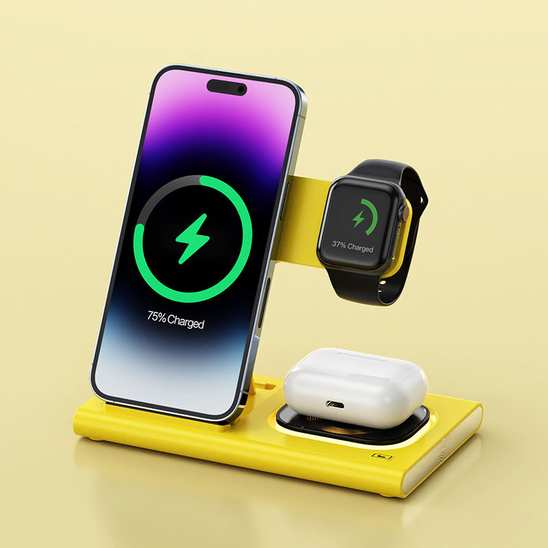 3 IN 1 15W Wireless Charger Magnetic Fast Charging Stand