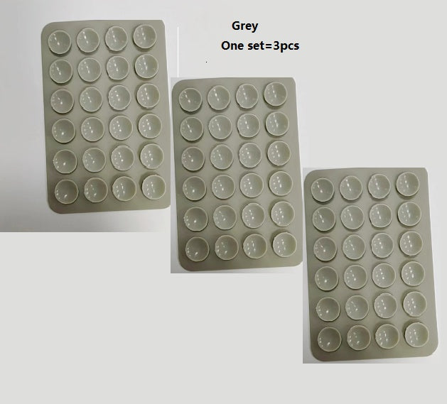 10/3- Pack Adhesive Silicone Suction Phone Mount