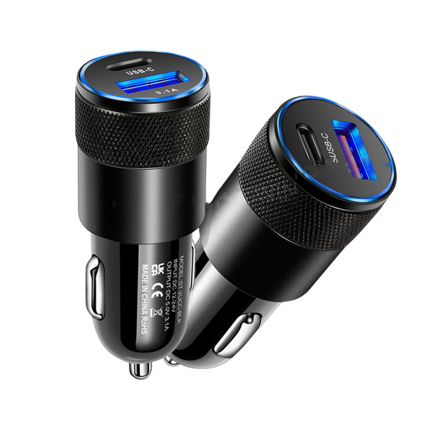 Aluminum Alloy Mobile Phone Car Charger