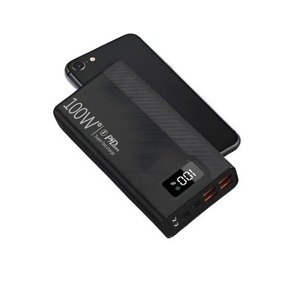 100W Power Bank With Digital Display and Multiple Ports and Built in Flashlight
