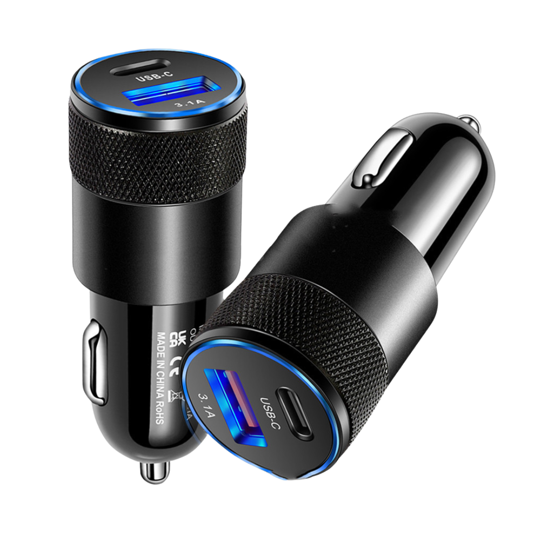 Aluminum Alloy Mobile Phone Car Charger