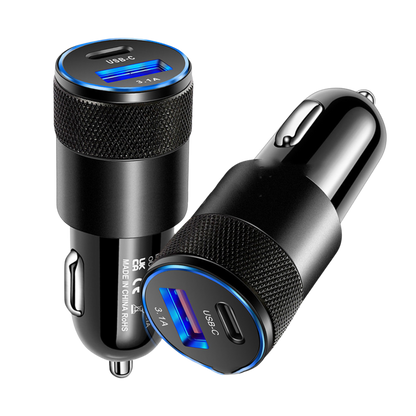 Aluminum Alloy Mobile Phone Car Charger