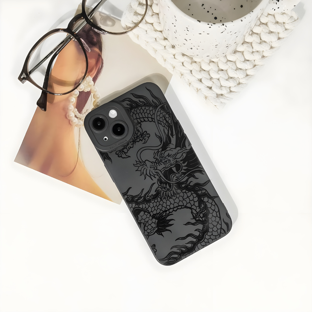 Black Dragon iPhone Case