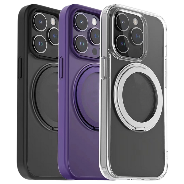 iphone Protective Case with Rotating Pivot Magnetic Stand