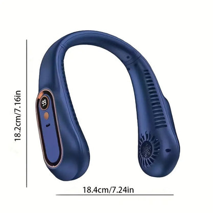 NNETM Portable Small Bladeless Cooling Halter Fan