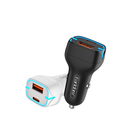 Earldom 2-in-1 Car Charger, 20W, Type C and USB