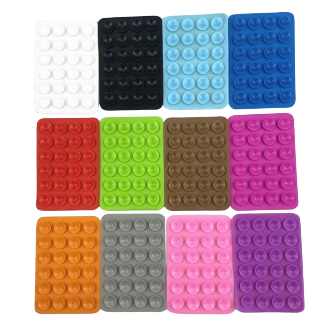 10/3- Pack Adhesive Silicone Suction Phone Mount
