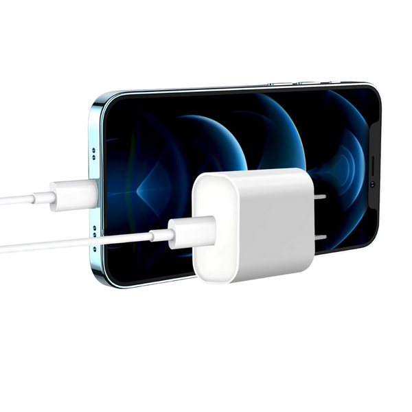 iphone Fast Charger 1m/2 meter, lightning, Type C with 20W Type C Fast charger block/wall charger