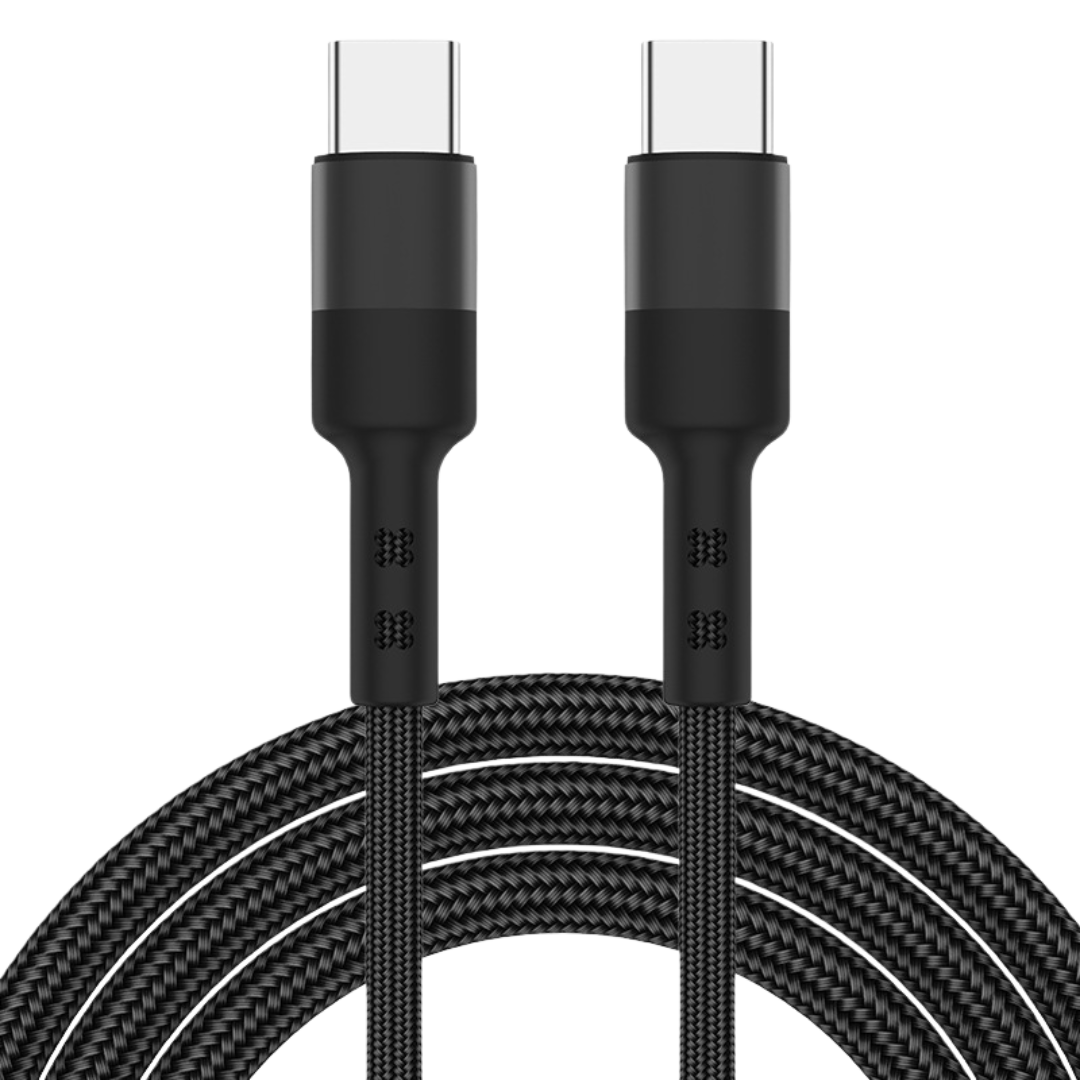 Braided Double Type C 0.3m-2m, 60W Fast Charging Cable