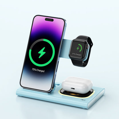 3 IN 1 15W Wireless Charger Magnetic Fast Charging Stand
