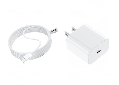 iphone Fast Charger 1m/2m, lightning, Type C with 20W Type C Fast charger block/wall charger