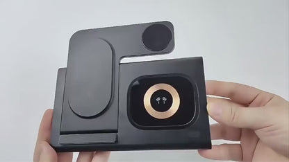 3 IN 1 15W Wireless Charger Magnetic Fast Charging Stand