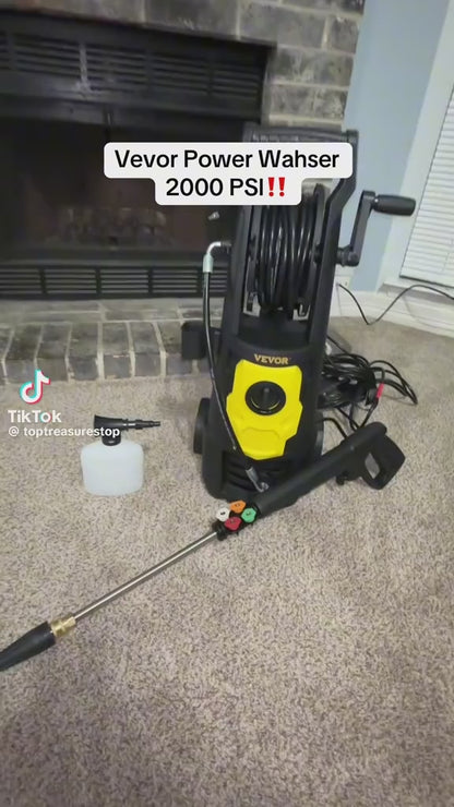 VEVOR Electric Power Washer | 2000 PSI 1.65 GPM
